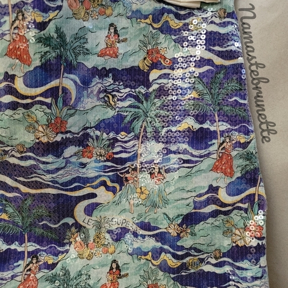 $365 Revolve Sequin Mini Skirt, Size 6 - Picture 10 of 14